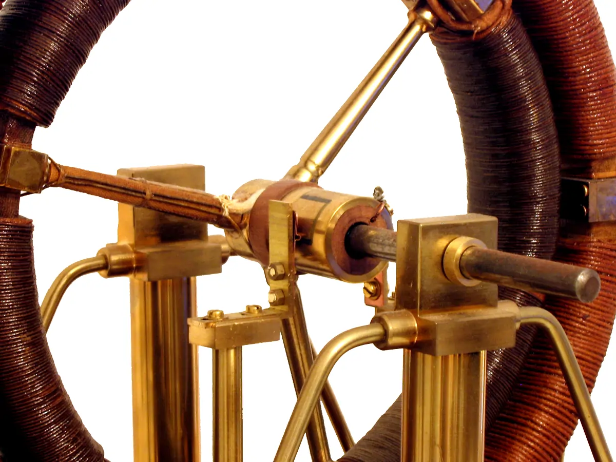 Motore elettrico di Elias, 1842 - Dettaglio commutatore Dettaglio del commutatore del motore elettrico di Elias, 1842